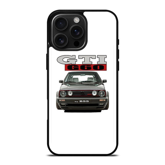 VW VOLKSWAGEN GTI CAR BLACK iPhone 16 Pro Max Case Cover