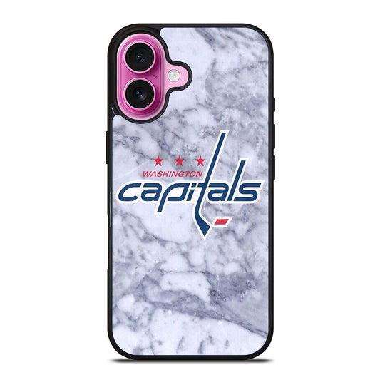 WASHINGTON CAPITALS MARBLE LOGO iPhone 16 Plus Case Cover