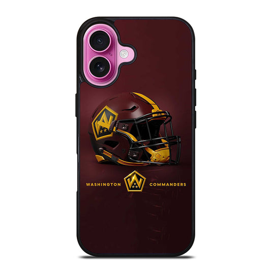 WASHINGTON COMMANDERS HELMET iPhone 16 Plus Case Cover