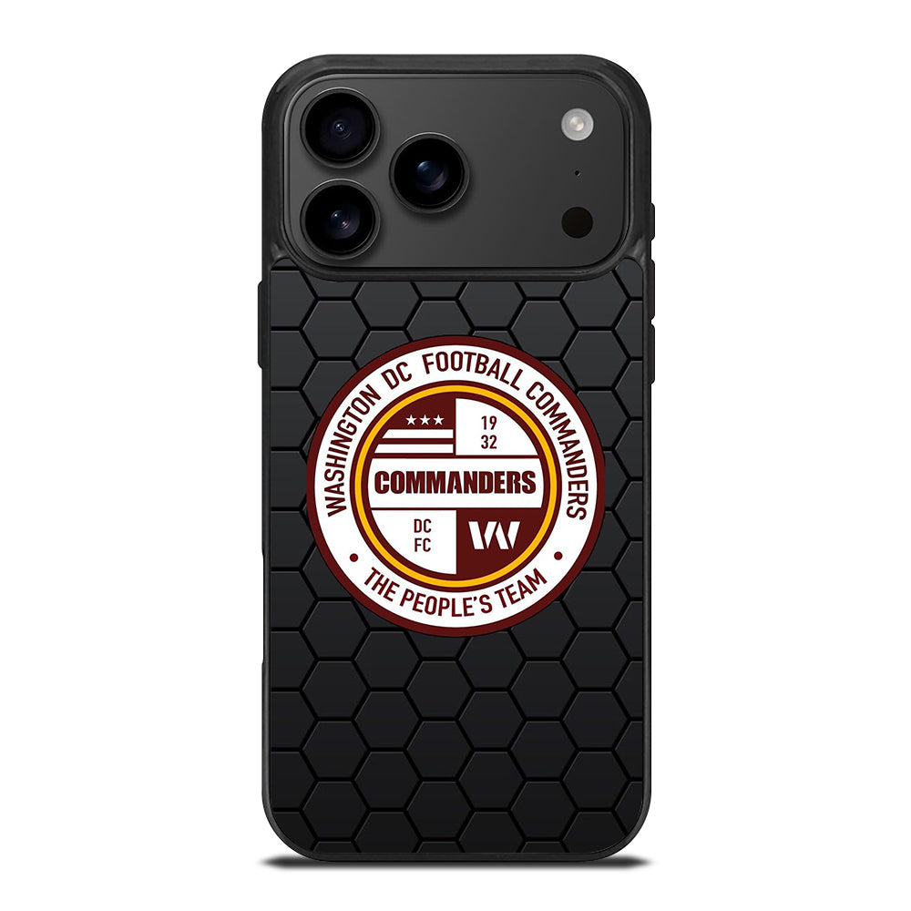 WASHINGTON COMMANDERS HEXAGON iPhone 17 Pro Max Case Cover