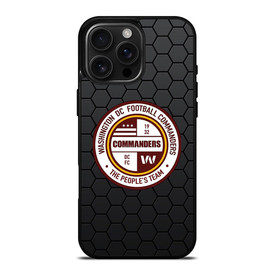 WASHINGTON COMMANDERS HEXAGON iPhone 16 Pro Max Case Cover