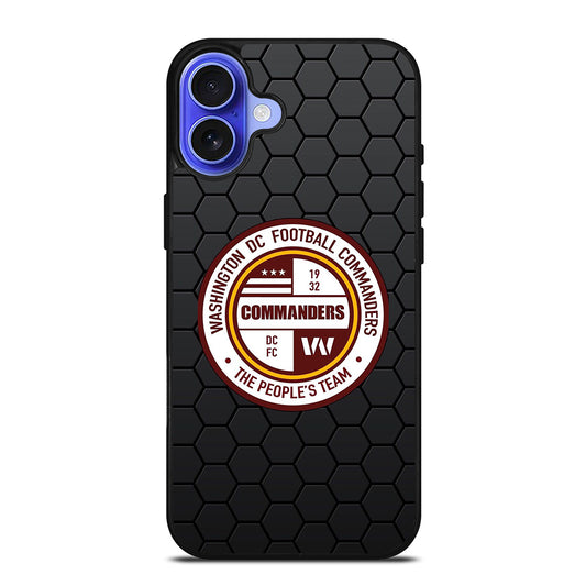 WASHINGTON COMMANDERS HEXAGON iPhone 16 Case Cover
