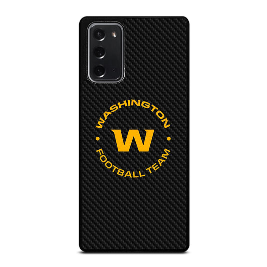 WASHINGTON FOOTBALL LOGO CARBON Samsung Galaxy Note 20 Case Cover