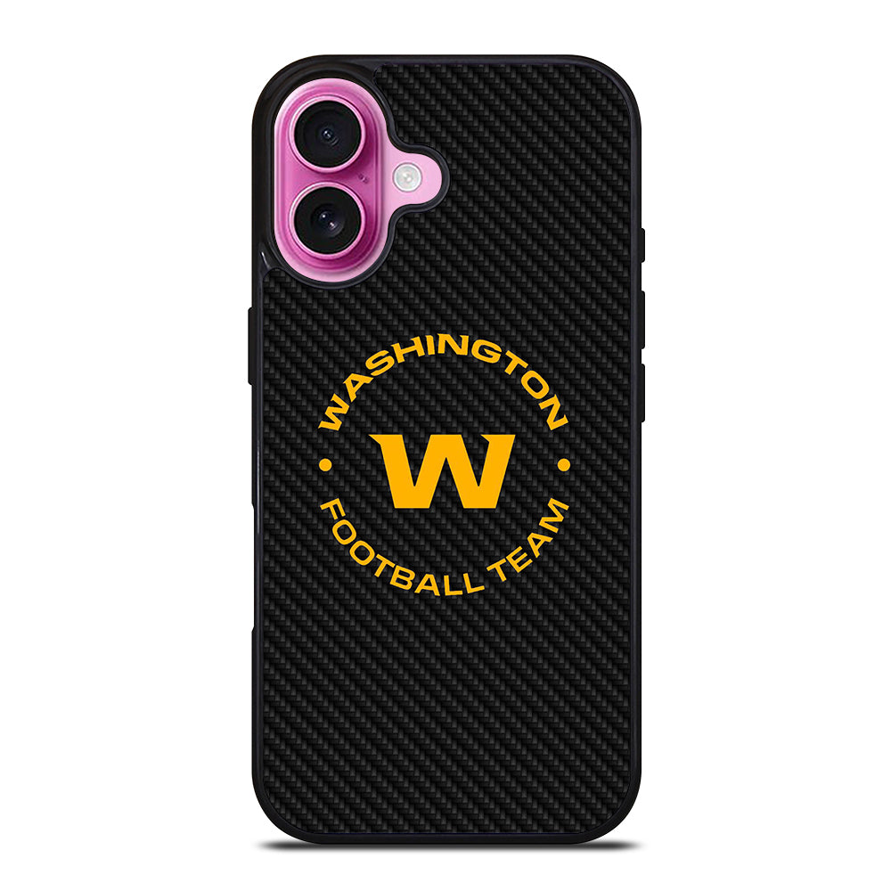 WASHINGTON FOOTBALL LOGO CARBON iPhone 16 Plus Case Cover