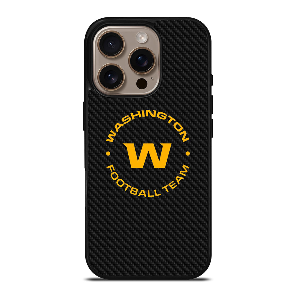 WASHINGTON FOOTBALL LOGO CARBON iPhone 16 Pro Case Cover