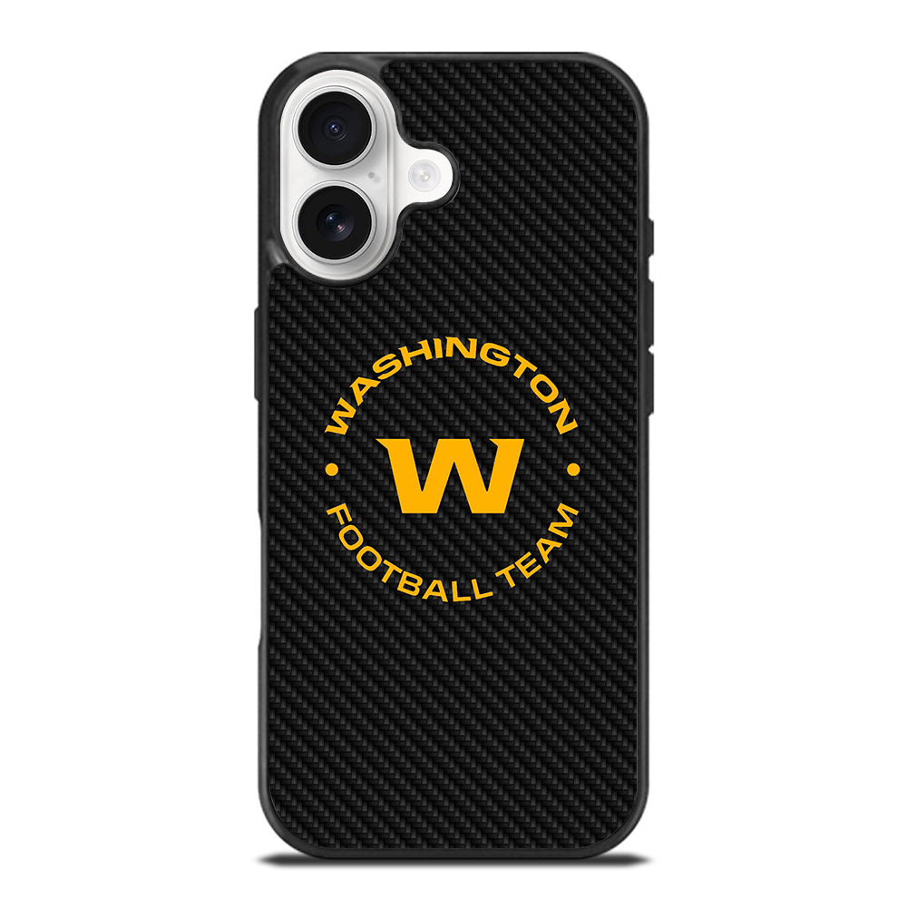 WASHINGTON FOOTBALL LOGO CARBON iPhone 17 Case Cover