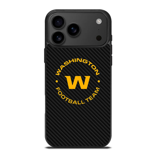 WASHINGTON FOOTBALL LOGO CARBON iPhone 17 Pro Max Case Cover