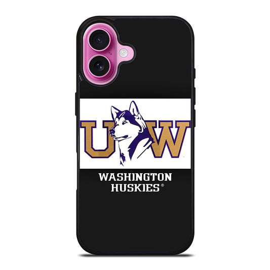 WASHINGTON HUSKIES FOOTBALL ICON iPhone 16 Plus Case Cover