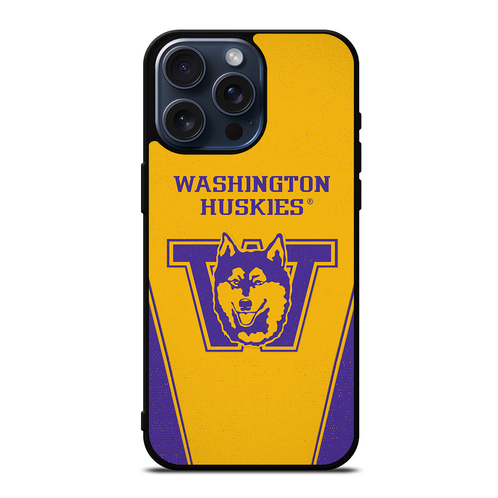 WASHINGTON HUSKIES FOOTBALL LOGO iPhone 15 Pro Max Case Cover