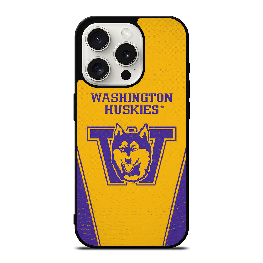 WASHINGTON HUSKIES FOOTBALL LOGO iPhone 15 Pro Case Cover