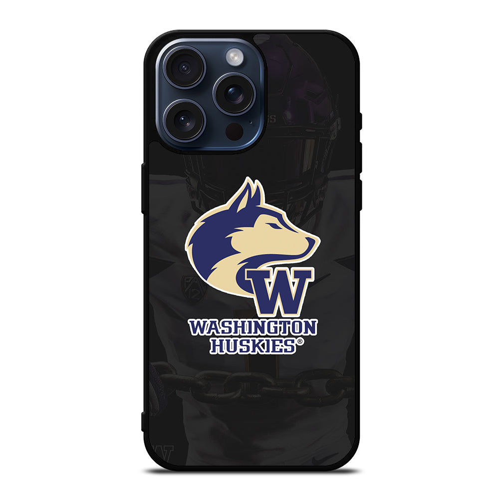 WASHINGTON HUSKIES FOOTBALL SYMBOL iPhone 15 Pro Max Case Cover