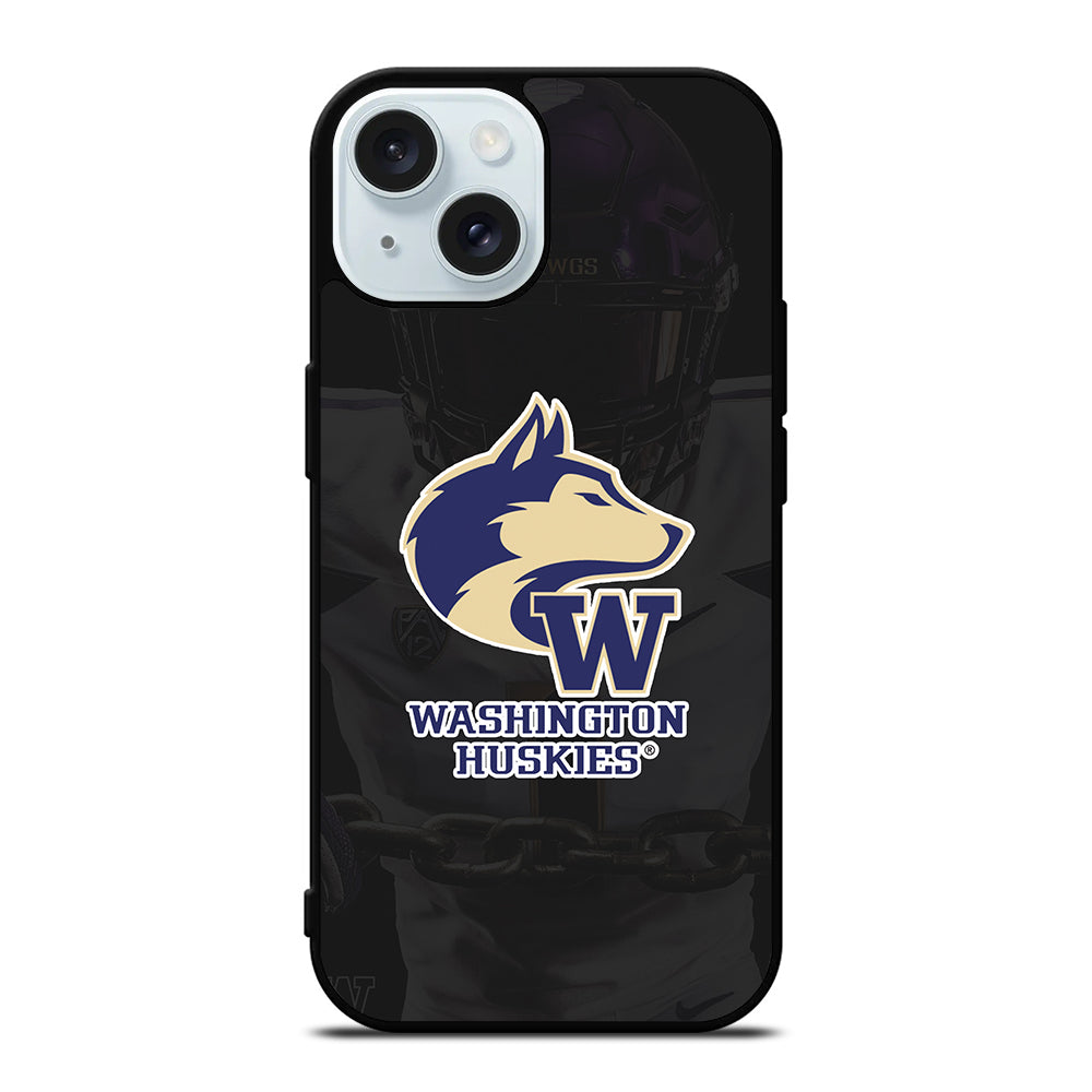 WASHINGTON HUSKIES FOOTBALL SYMBOL iPhone 15 Case Cover