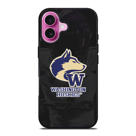 WASHINGTON HUSKIES FOOTBALL SYMBOL iPhone 16 Plus Case Cover