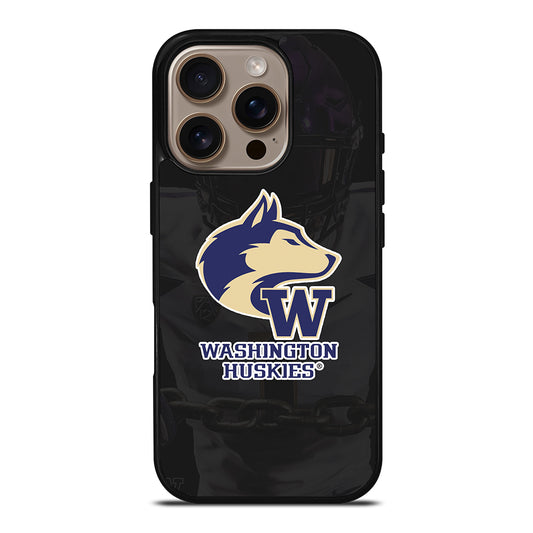 WASHINGTON HUSKIES FOOTBALL SYMBOL iPhone 16 Pro Case Cover