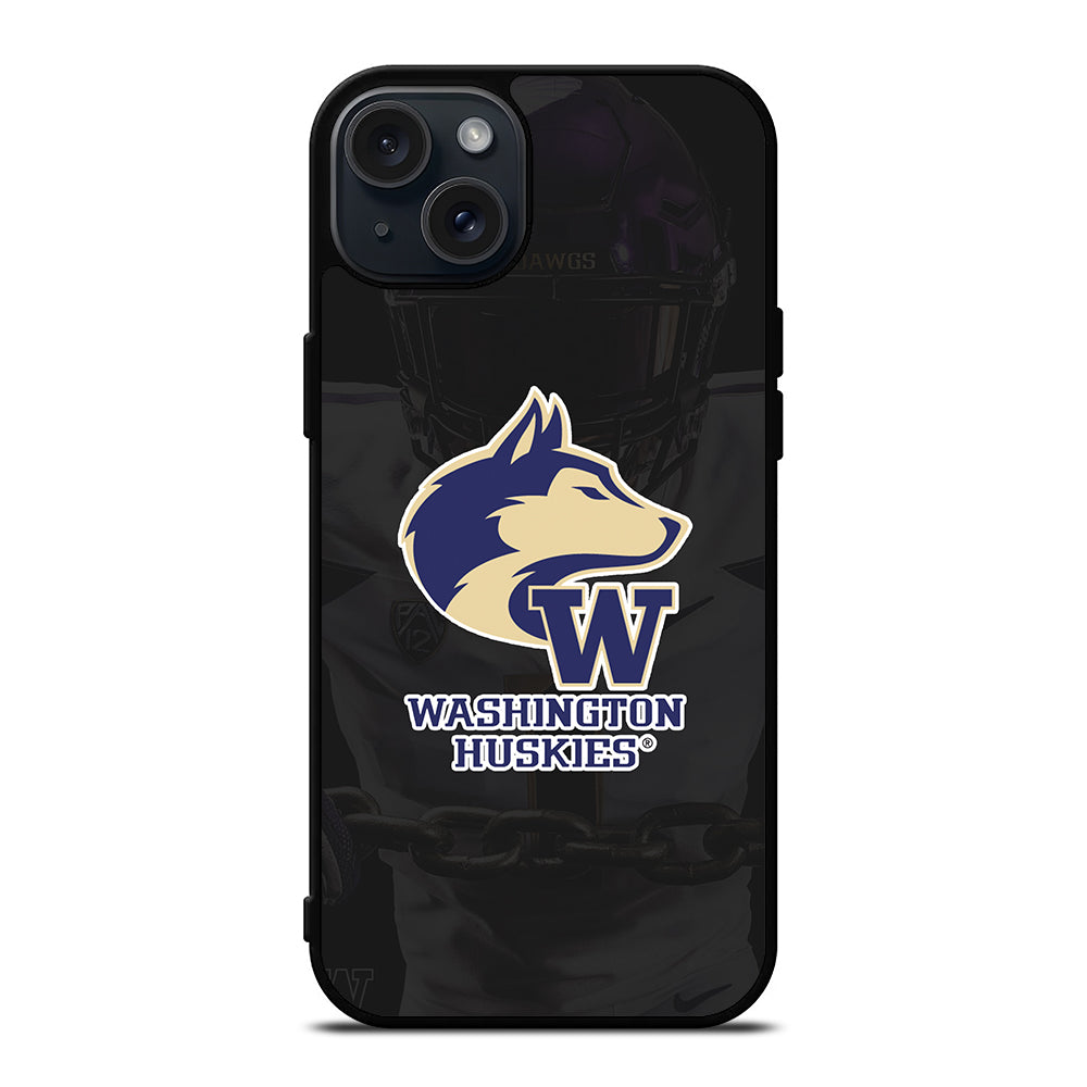 WASHINGTON HUSKIES FOOTBALL SYMBOL iPhone 15 Plus Case Cover