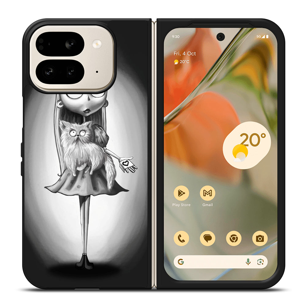 WEIRD GIRL FRANKENWEENIE CARTOON Google Pixel 9 Pro Fold Case Cover