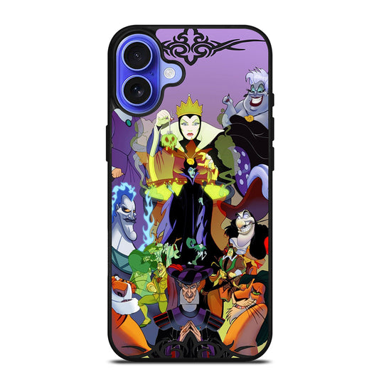 WICKED DISNEY VILLAINS CARTOON 3 iPhone 16 Case Cover