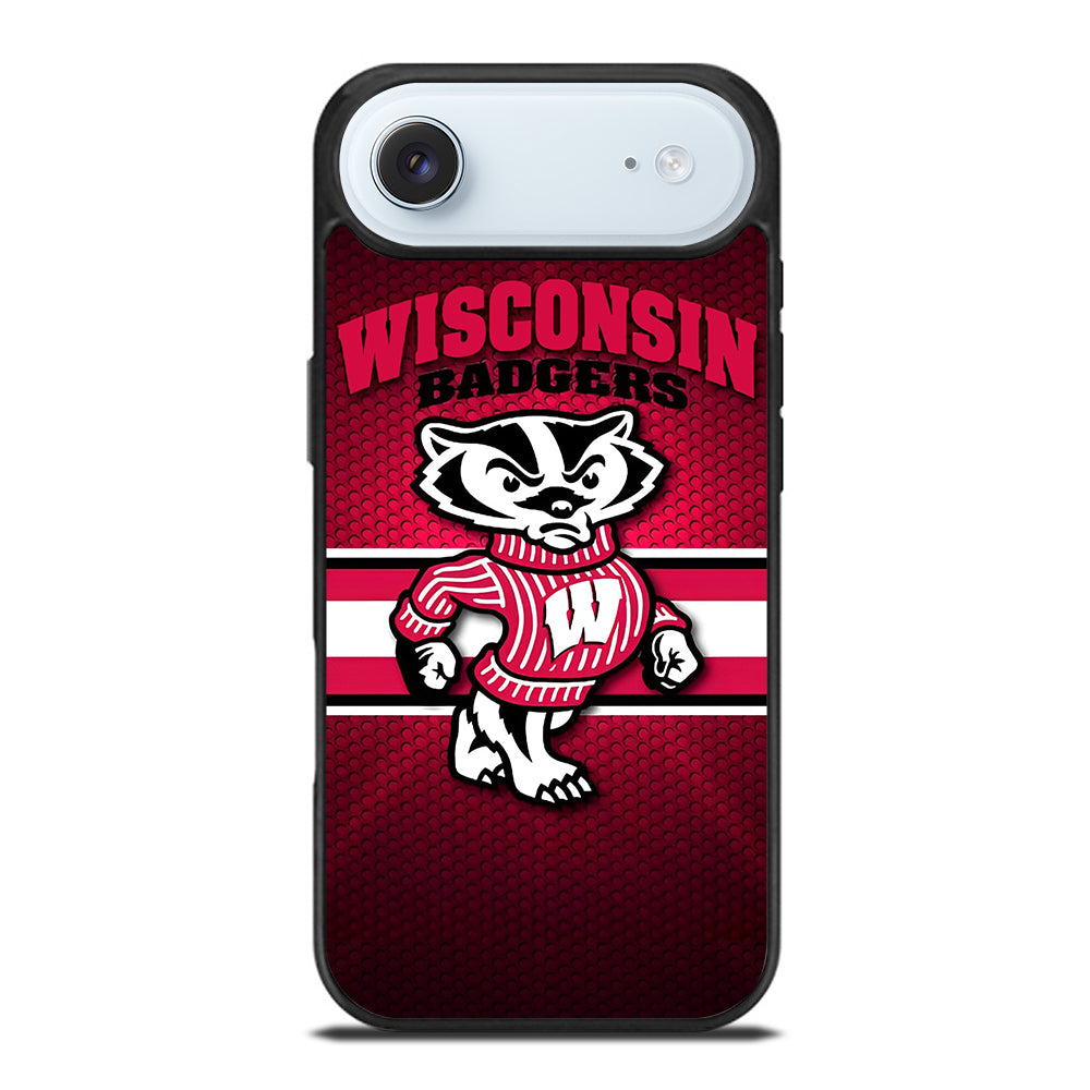 WISCONSIN BADGERS METAL LOGO iPhone Air Case Cover