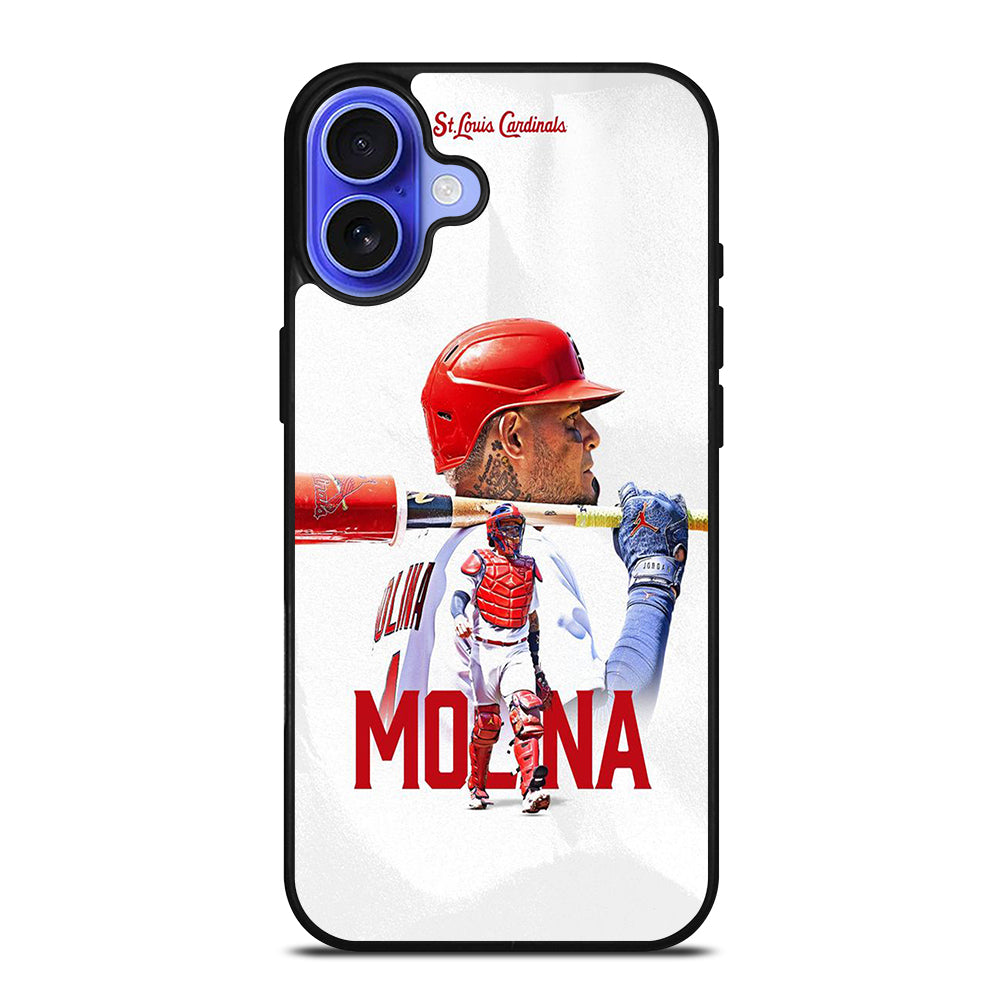 YADIER MOLINA ST LOUIS CARDINALS MLB BASEBALL iPhone 16 Case Cover