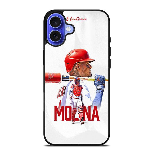 YADIER MOLINA ST LOUIS CARDINALS MLB BASEBALL iPhone 16 Case Cover