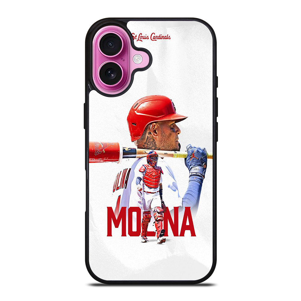 YADIER MOLINA ST LOUIS CARDINALS MLB BASEBALL iPhone 16 Plus Case Cover