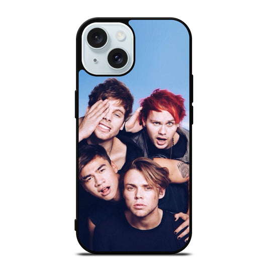 5 SECONDS OF SUMMER BAND 1 iPhone 15 Case Cover