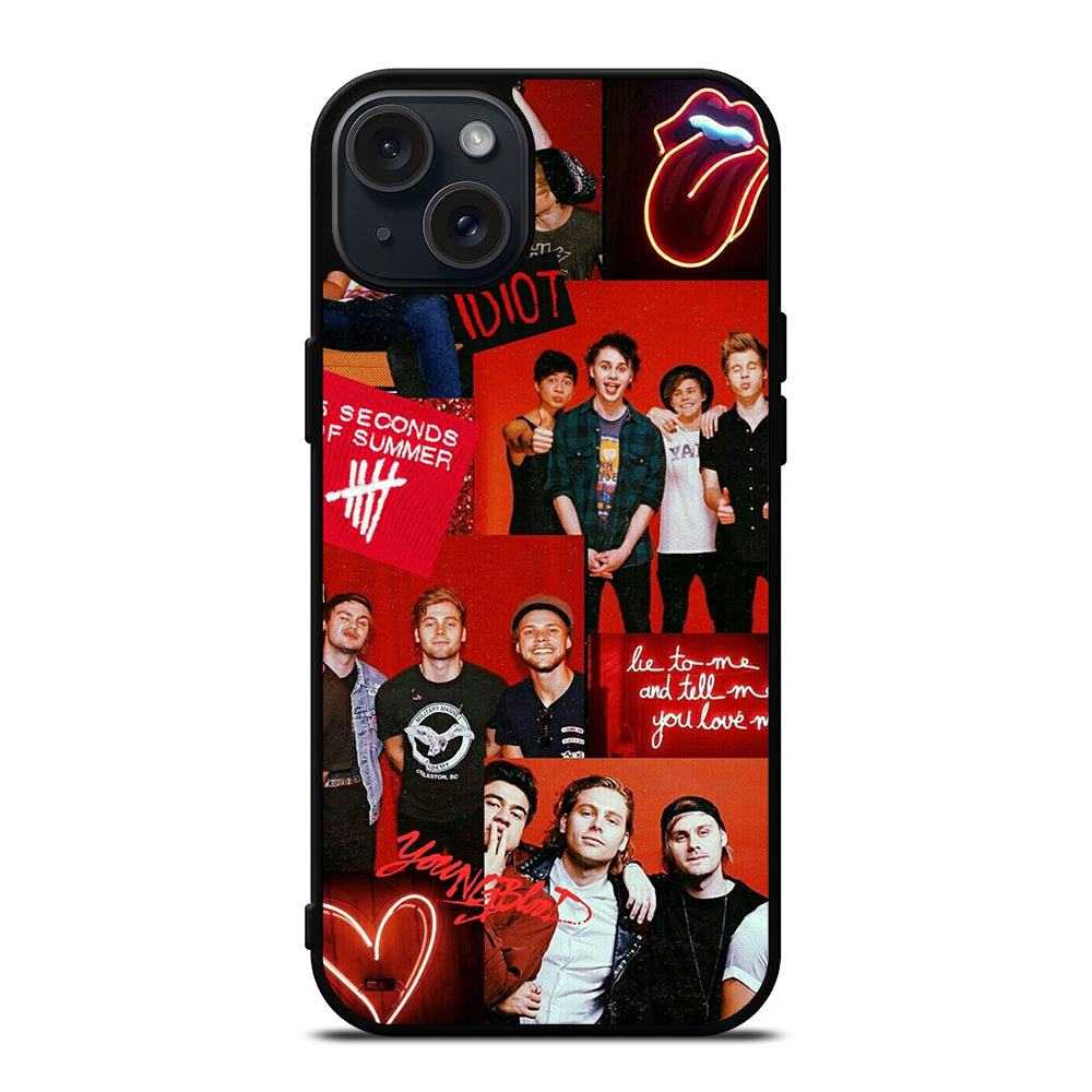 5 SECONDS OF SUMMER BAND 2 iPhone 15 Plus Case Cover