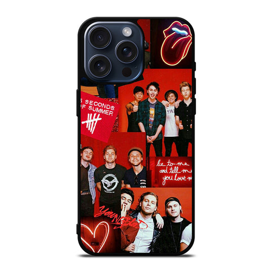 5 SECONDS OF SUMMER BAND 2 iPhone 15 Pro Max Case Cover
