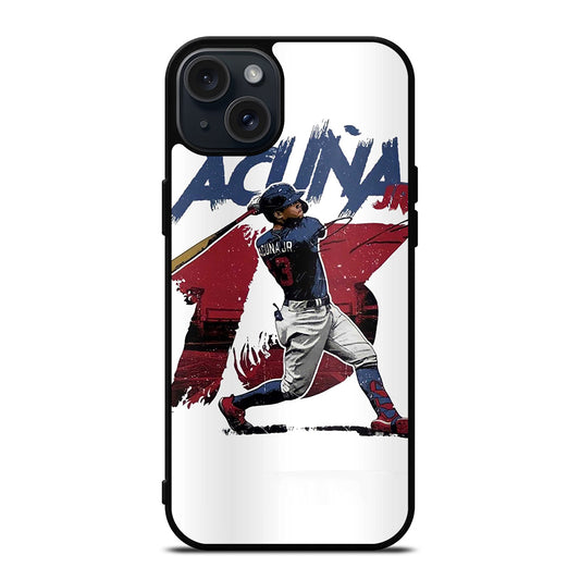 ACUNA JR ATLANTA BRAVES BASEBALL 13 iPhone 15 Plus Case Cover