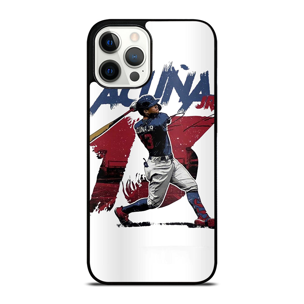 ACUNA JR ATLANTA BRAVES BASEBALL 13 iPhone 12 Pro Max Case Cover