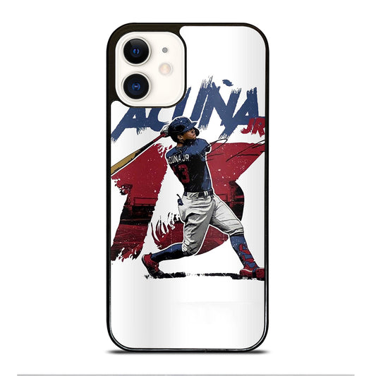ACUNA JR ATLANTA BRAVES BASEBALL 13 iPhone 12 Case Cover