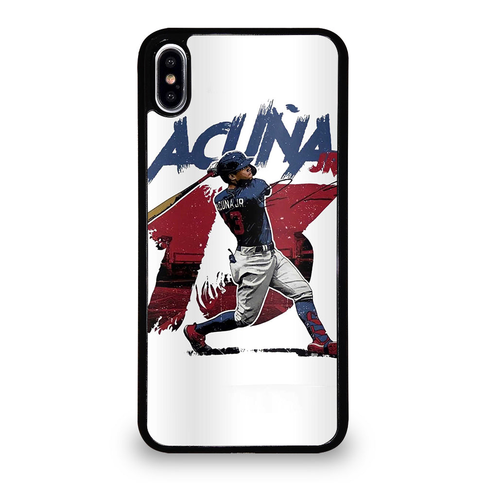 ACUNA JR ATLANTA BRAVES BASEBALL 13 iPhone XS Max Case Cover