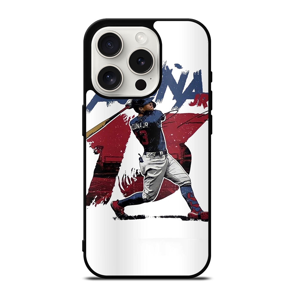 ACUNA JR ATLANTA BRAVES BASEBALL 13 iPhone 15 Pro Case Cover