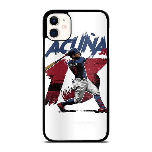 ACUNA JR ATLANTA BRAVES BASEBALL 13 iPhone 11 Case Cover