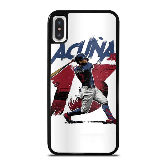 ACUNA JR ATLANTA BRAVES BASEBALL 13 iPhone X / XS Case Cover