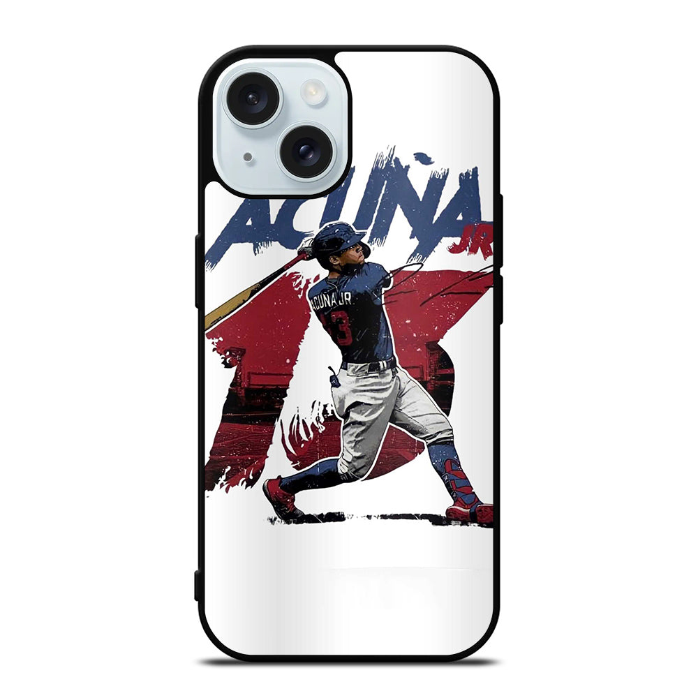ACUNA JR ATLANTA BRAVES BASEBALL 13 iPhone 15 Case Cover