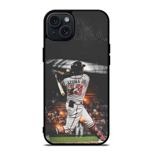ACUNA JR ATLANTA BRAVES PLAYER iPhone 15 Plus Case Cover