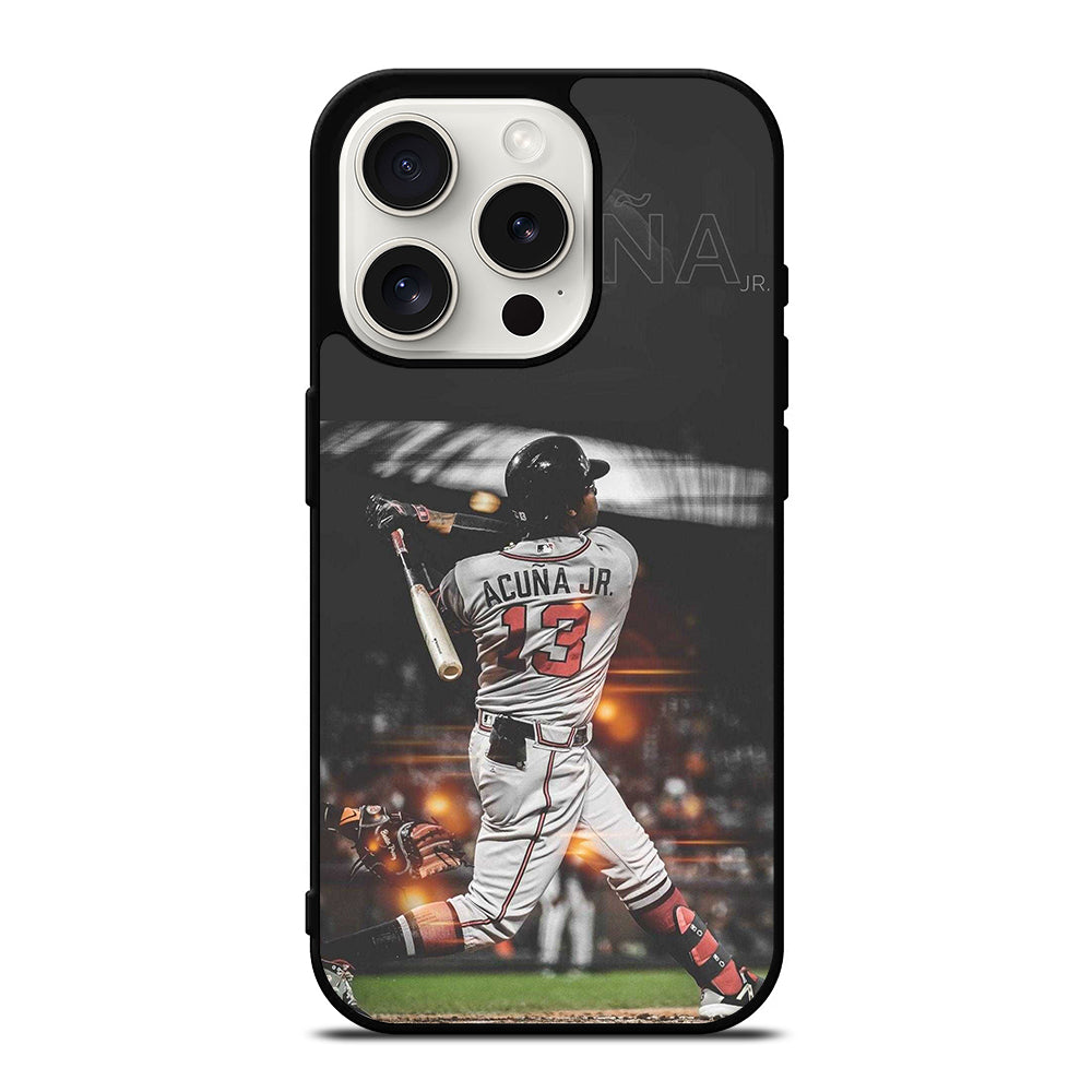 ACUNA JR ATLANTA BRAVES PLAYER iPhone 15 Pro Case Cover