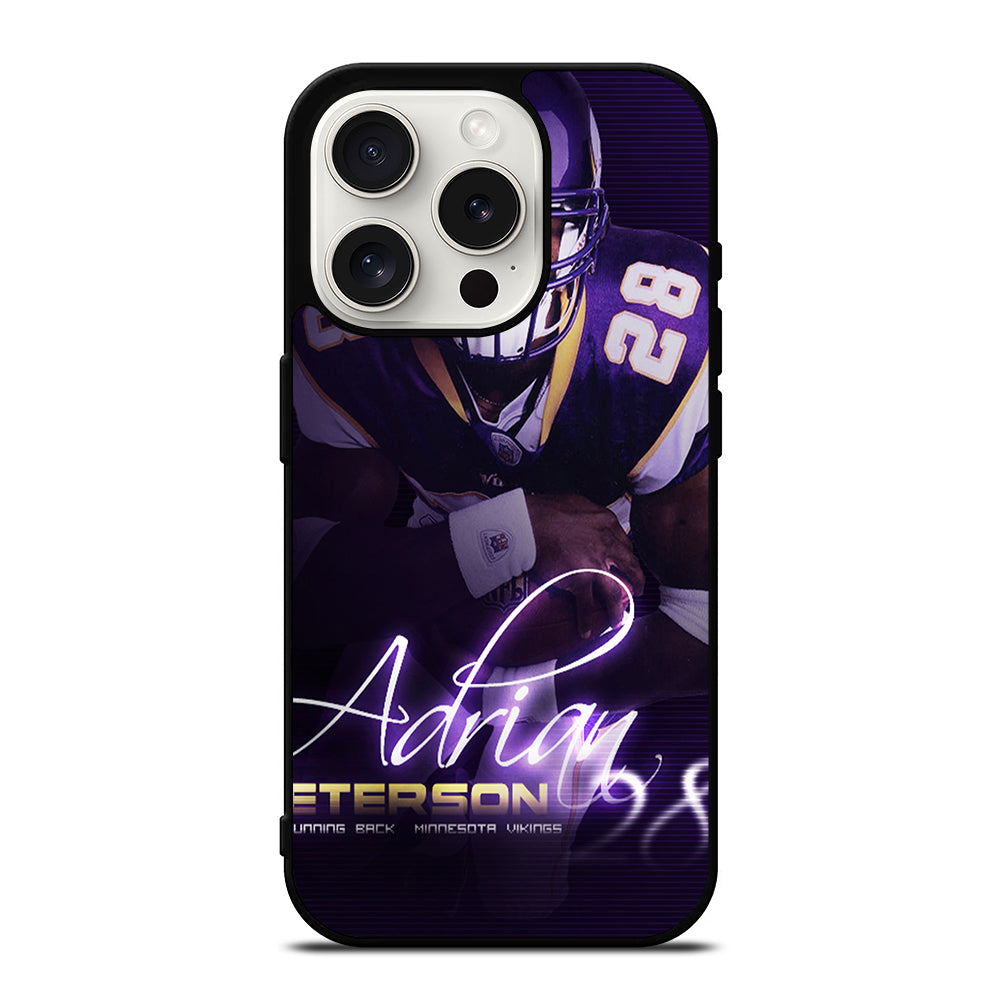 ADRIAN PETERSON NFL SIGNATURE iPhone 15 Pro Case Cover