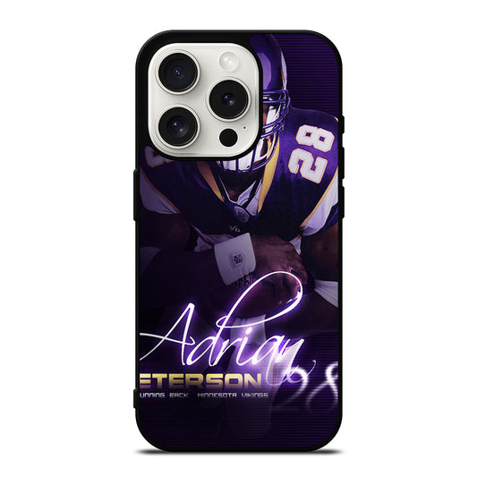 ADRIAN PETERSON NFL SIGNATURE iPhone 15 Pro Case Cover