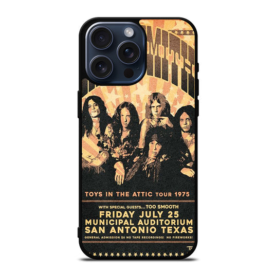 AEROSMITH POSTER iPhone 15 Pro Max Case Cover