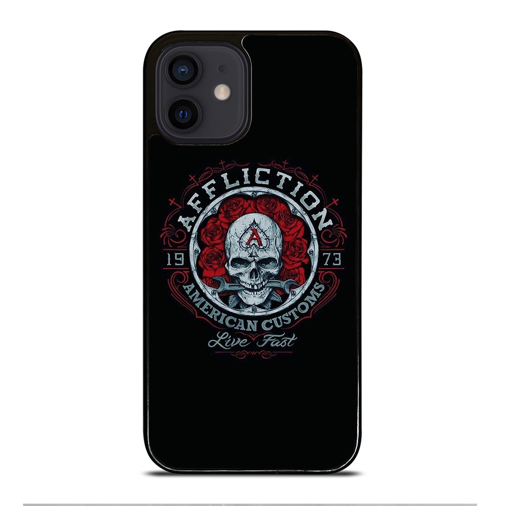 AFFLICTION LOGO SKULL iPhone 12 Mini Case Cover