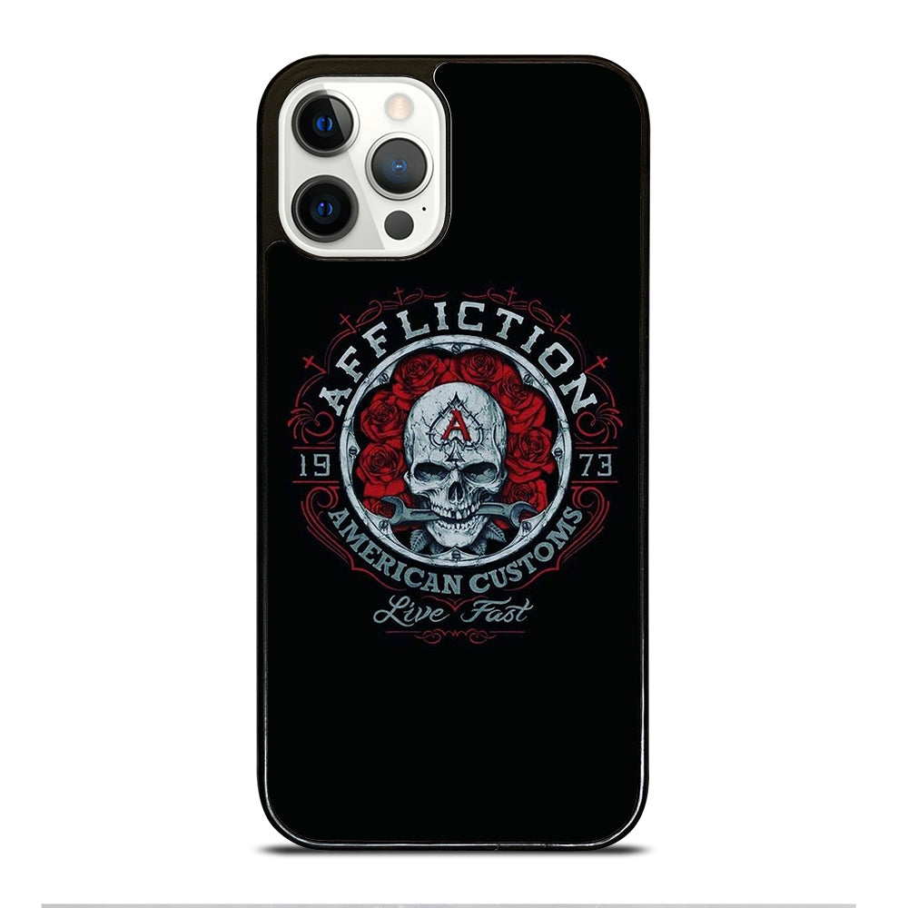 AFFLICTION LOGO SKULL iPhone 12 Pro Case Cover