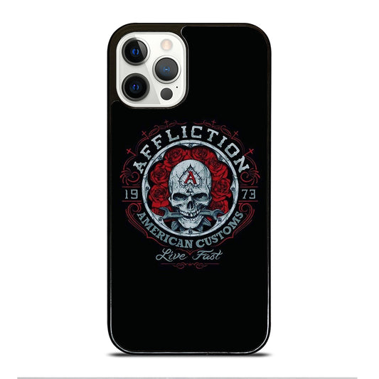 AFFLICTION LOGO SKULL iPhone 12 Pro Case Cover