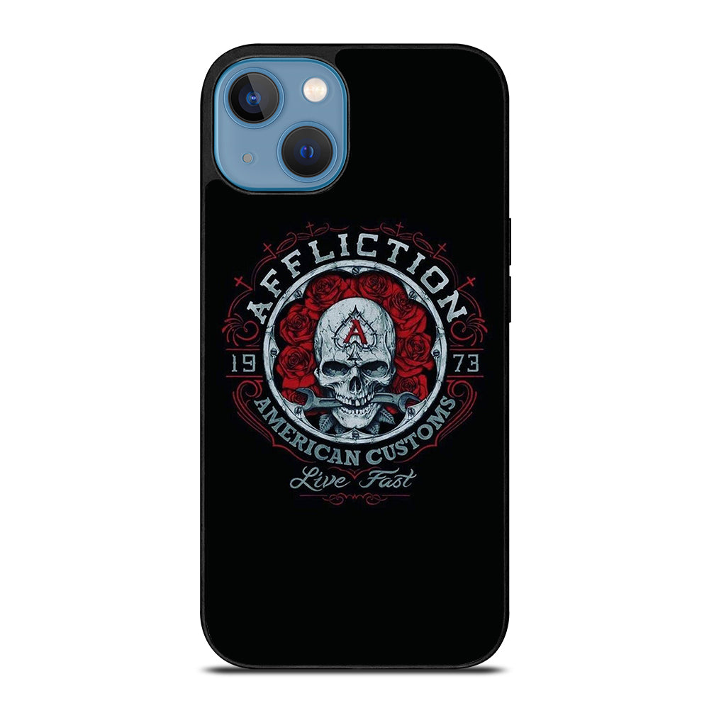 AFFLICTION LOGO SKULL iPhone 13 Case Cover
