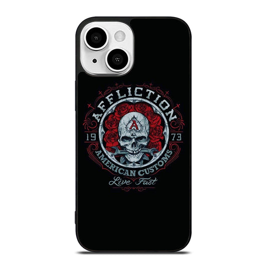AFFLICTION LOGO SKULL iPhone 13 Mini Case Cover