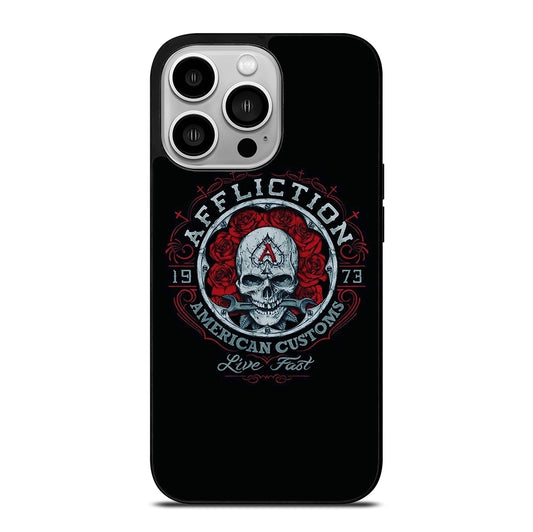 AFFLICTION LOGO SKULL iPhone 14 Pro Case Cover