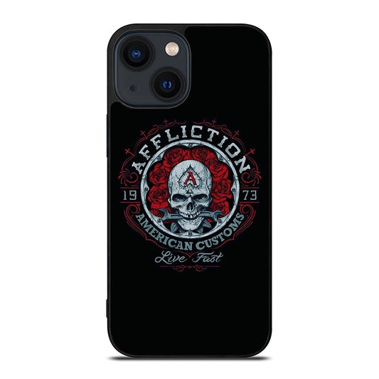 AFFLICTION LOGO SKULL iPhone 14 Plus Case Cover