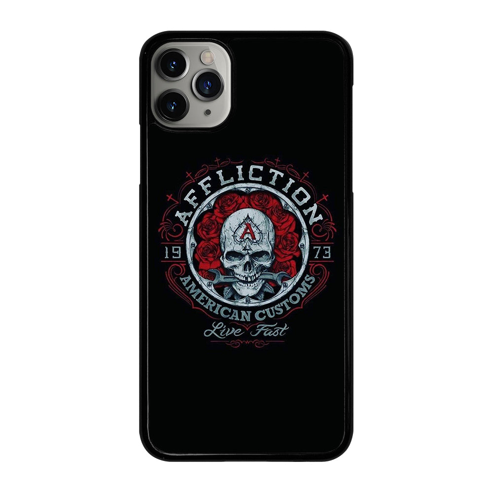AFFLICTION LOGO SKULL iPhone 11 Pro Max Case Cover