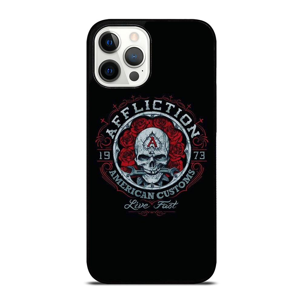 AFFLICTION LOGO SKULL iPhone 12 Pro Max Case Cover